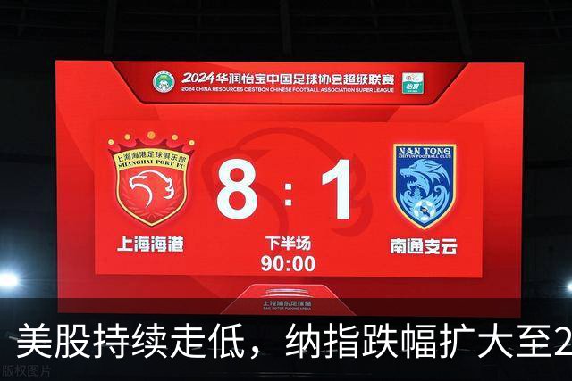 美股持续走低,纳指跌幅扩大至2%